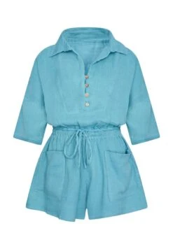 Jumpsuit - Azure Blue 8 Jumpsuit - Azure Blue -Ulla Popken Winkel 8d6dcd34579147c8a51802c244a5c713