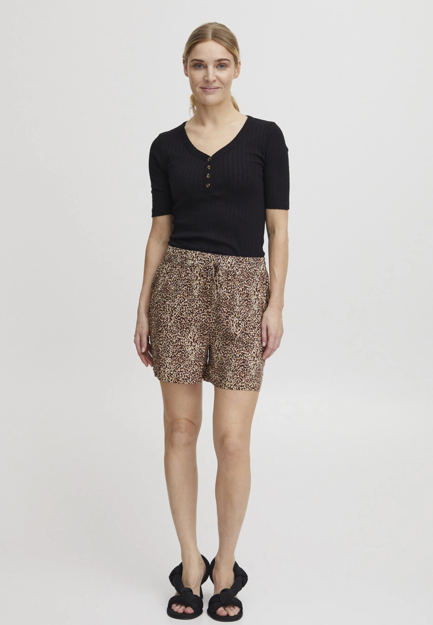 B.young Mmjoella- Shorts - Iced Coffee Mix 2 B.young Mmjoella- Shorts - Iced Coffee Mix - Afbeelding 2