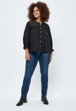 Peppercorn Francina Curve - Overhemdblouse - Black -Ulla Popken Winkel 936fd3319b3349ca937b5595f7ec9c25