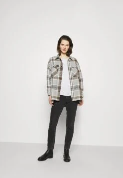 OPUS Farrie Shine - Blouse - Hazy Fog Melange -Ulla Popken Winkel 940e0eeb1b094bbb96bbcce472095eb7