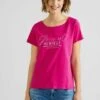 STREET ONE Mit Partprint - T-Shirt Print - Pink