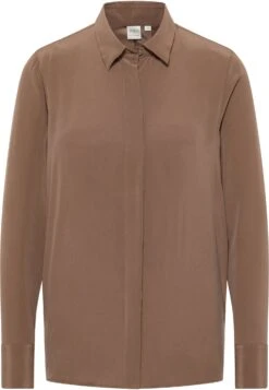 Eterna Overhemdblouse - Kakao -Ulla Popken Winkel 946f595dfbba404ebbcf6b6719c3e26f