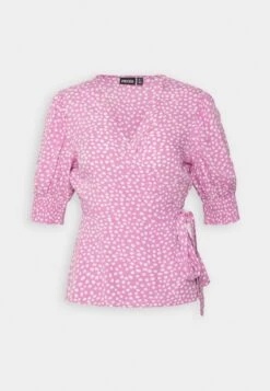 Pieces Pctala 2/4 Wrap Noos Bc - Blouse - Violet -Ulla Popken Winkel 94dd114635874da3b92ebfdbba195ec0