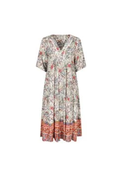 Longue De Sstyle Bohéme Motif Avec Une Base - Maxi-Jurk - Multicolore -Ulla Popken Winkel 95e764024521435d8d4cc0445a204158