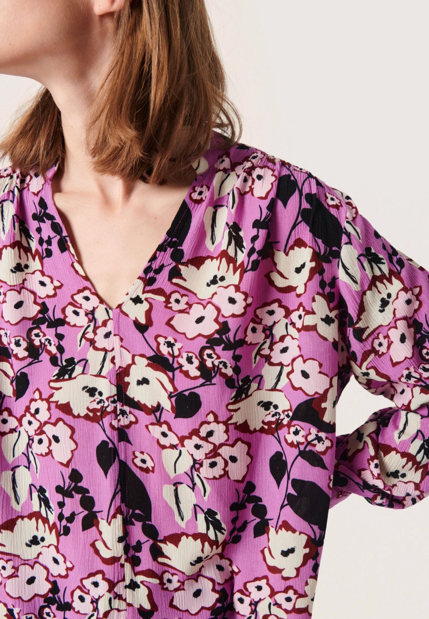 Soaked In Luxury Zaya Ls - Blouse - Liatris Graphic Flower 4 Soaked In Luxury Zaya Ls - Blouse - Liatris Graphic Flower - Afbeelding 4