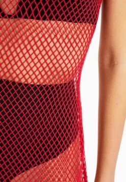 BERSHKA Long Strappy - Maxi-Jurk - Red -Ulla Popken Winkel 98326613424f4a169b4cc105ecdbe8d2