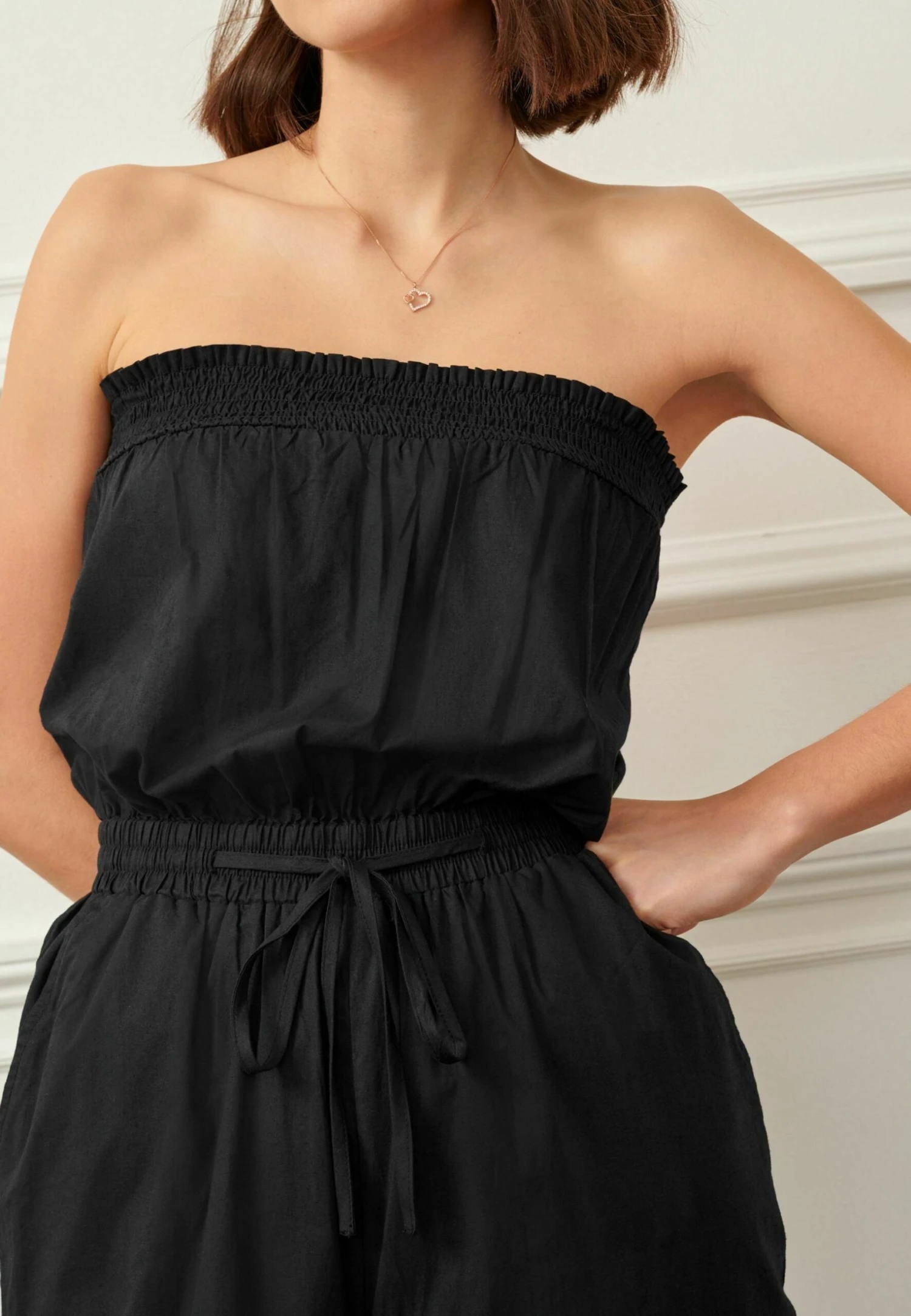 Next Cargo Strapless Standard - Jumpsuit - Stone Light Grey 3 Next Cargo Strapless Standard - Jumpsuit - Stone Light Grey - Afbeelding 3