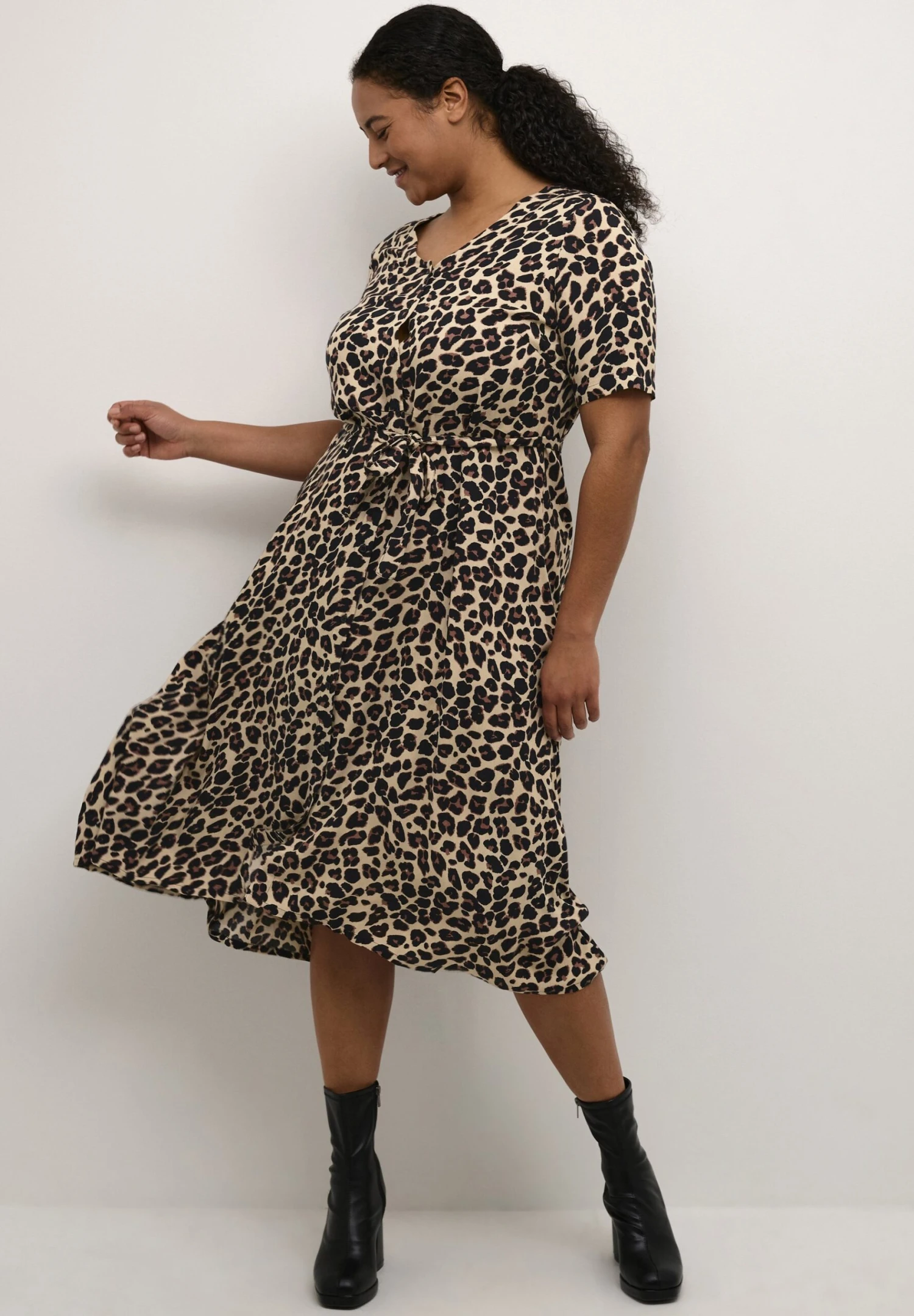 Mirta - Blousejurk - Leopard Print 2 Mirta - Blousejurk - Leopard Print - Afbeelding 2