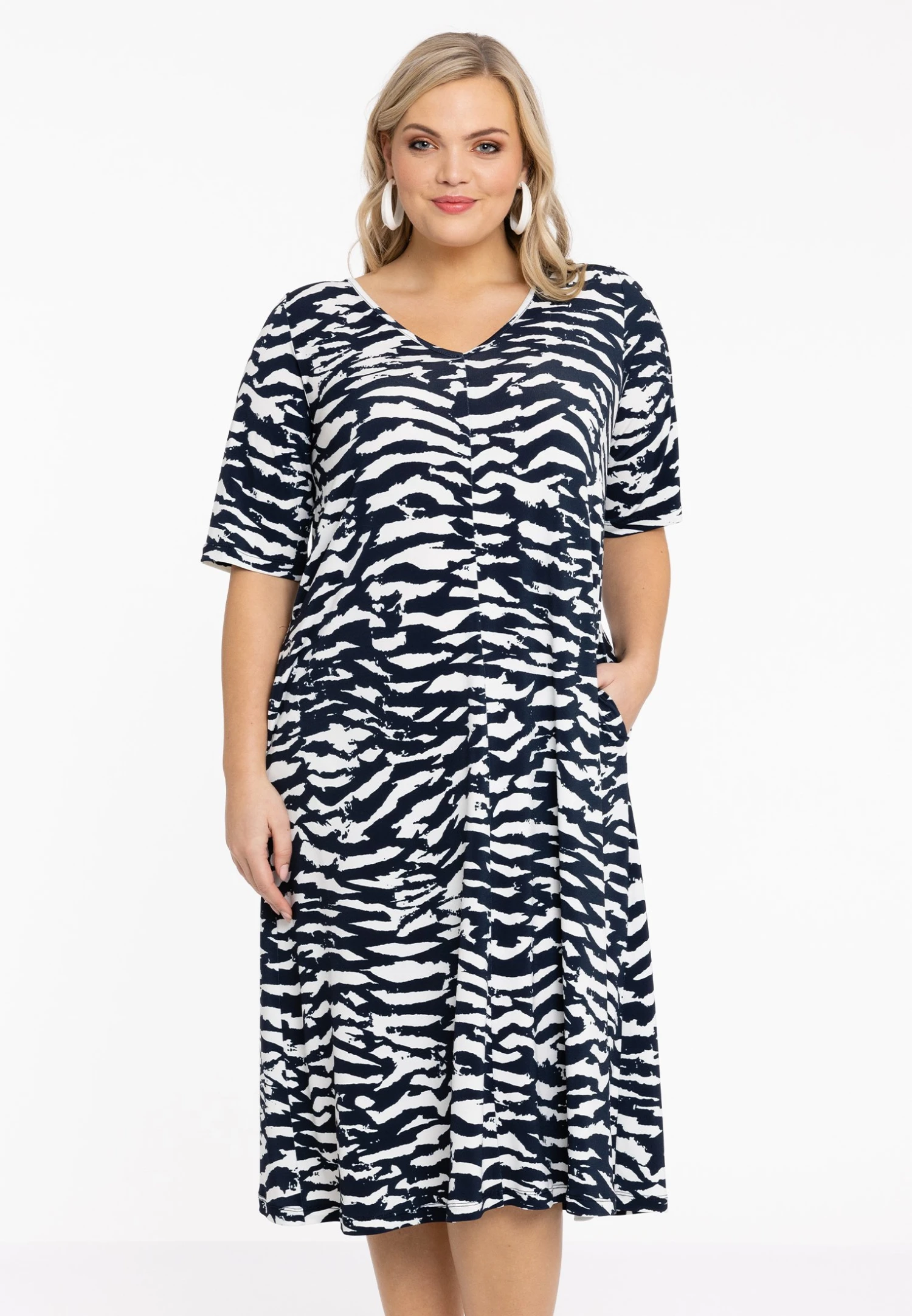 Print - Jurk - Blue 1 Print - Jurk - Blue