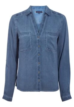 Mit Langen Ärmeln - Overhemdblouse - Bleu Foncé -Ulla Popken Winkel 9fc50b7d24b94e1b9663753dbb155d3f