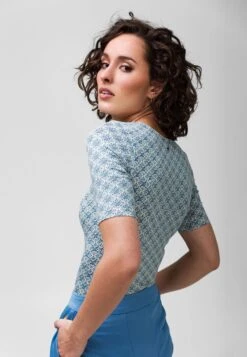 Blouse - Blue -Ulla Popken Winkel a104dfb46d9f4e408b05e338852af5a0