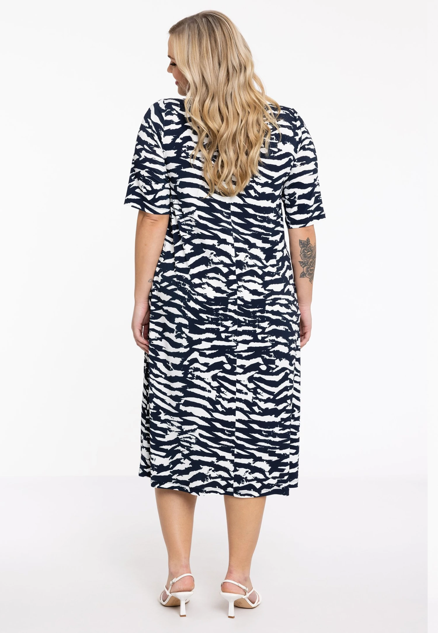 Print - Jurk - Blue 3 Print - Jurk - Blue - Afbeelding 3