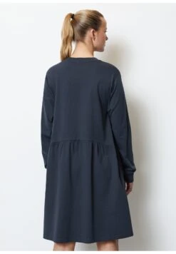 Marc O'Polo DENIM Longsleeve Ruffled Hem - Jerseyjurk - Orion Blue -Ulla Popken Winkel a35862024b6b4d47a32351e43f85100f