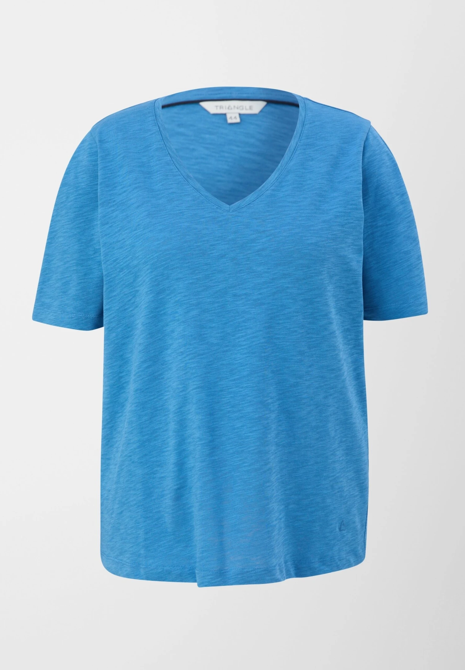 Triangle Van Slub- T-Shirt Basic - Blau 3 Triangle Van Slub- T-Shirt Basic - Blau - Afbeelding 3