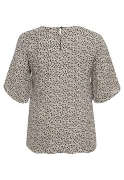 Kcerina - Blouse - Sand /Black Petit Flower Prin -Ulla Popken Winkel adab8bcdc80e4ff49e0b3acc3edfccfa
