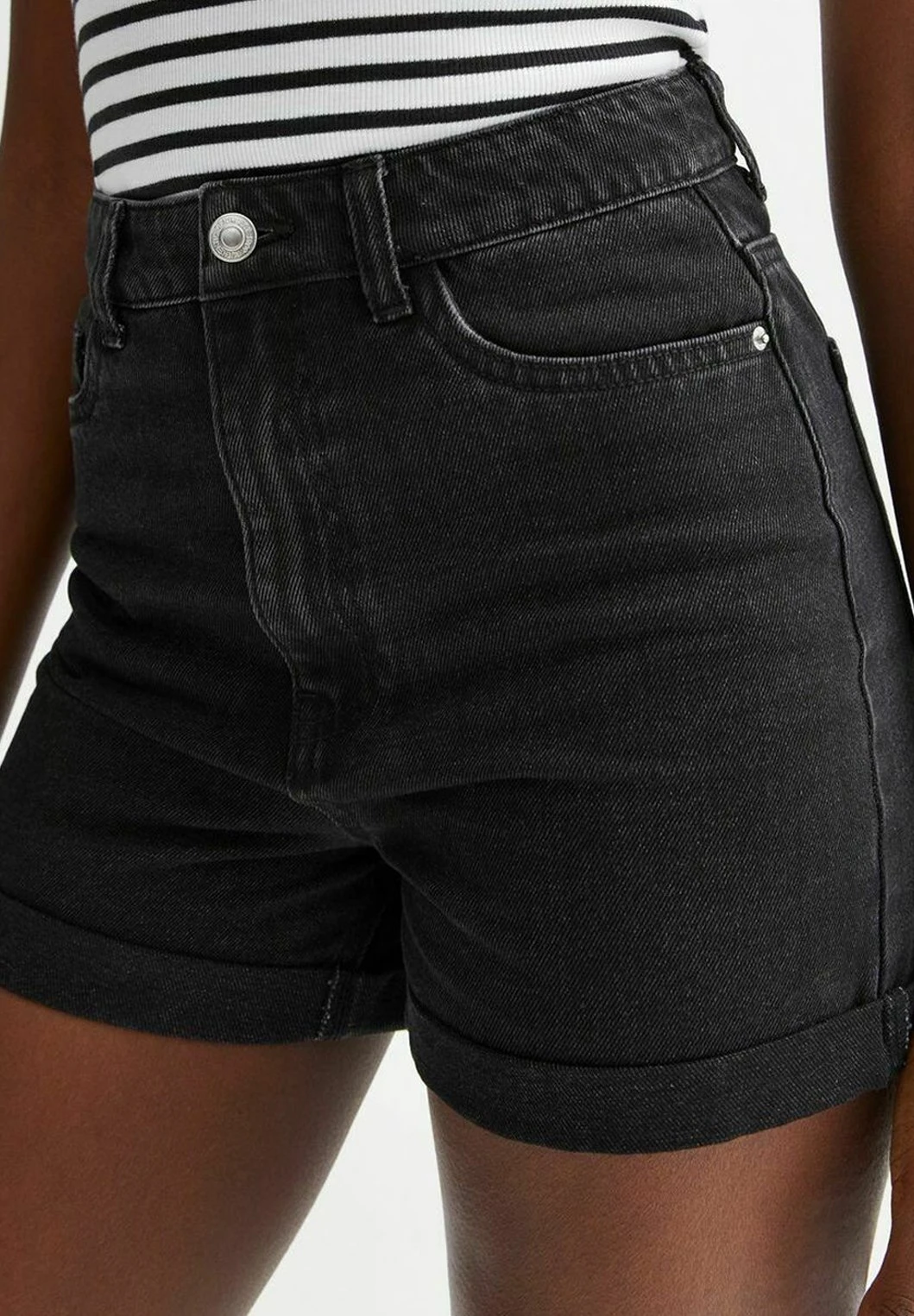 Mom - Jeansshort - Black 4 Mom - Jeansshort - Black - Afbeelding 4