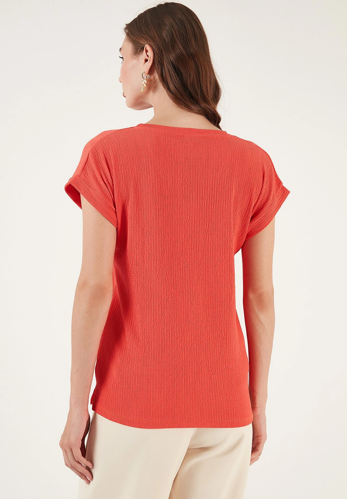 LELA Regular Fit - Blouse - Coral 2 LELA Regular Fit - Blouse - Coral - Afbeelding 2