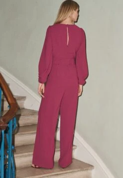 Next Long Sleeve Belted Standard Tall - Jumpsuit - Pink -Ulla Popken Winkel b8e7b3f4b64945b59c897ddf07c8b77b