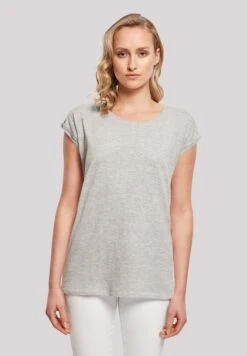 F4NT4STIC Blumenmuster - T-Shirt Print - Heather Grey -Ulla Popken Winkel b91537533caf43108623496457b90bc6