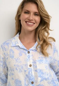 Cream Bellis Long - Overhemdblouse - Blue Botanic Garden 9 Cream Bellis Long - Overhemdblouse - Blue Botanic Garden -Ulla Popken Winkel b93aa908c40a45458337e6d93d507b53