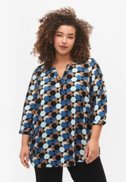 Zizzi Mit 3/4-Ärmeln - Blouse - Geometric Aop