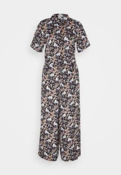 Kaffe Jumpsuit - Black/Blue/Lupine 10 Kaffe Jumpsuit - Black/Blue/Lupine -Ulla Popken Winkel bdbe9e221a644fe7a39c7e21a49d23c2