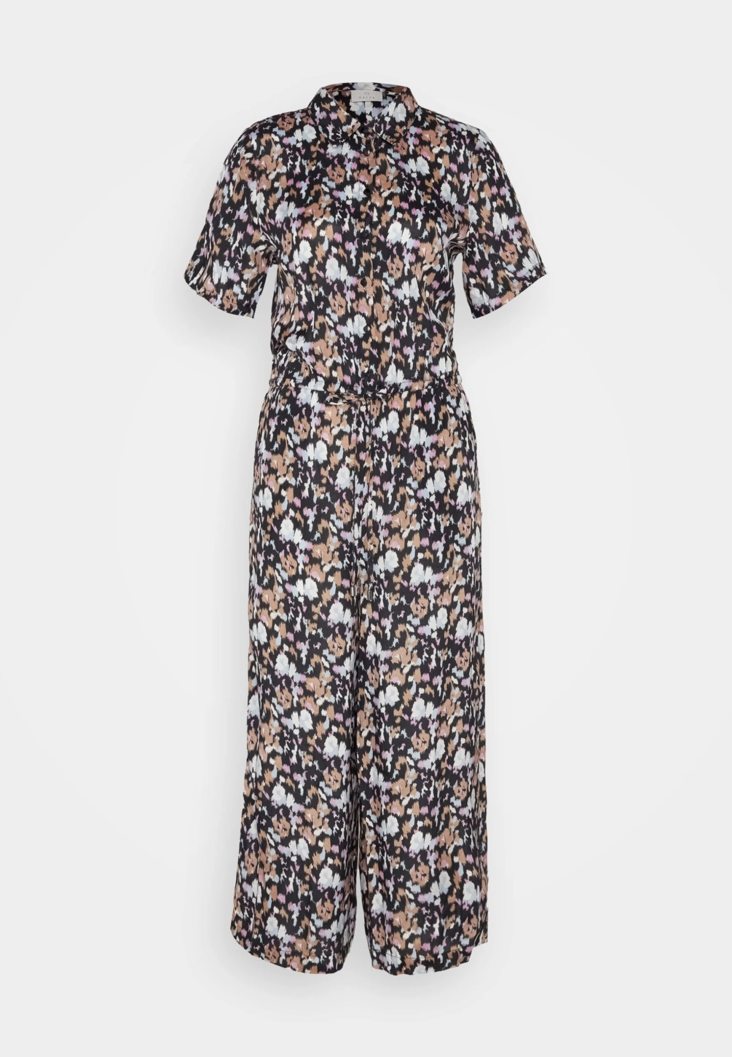 Kaffe Jumpsuit - Black/Blue/Lupine 5 Kaffe Jumpsuit - Black/Blue/Lupine - Afbeelding 5