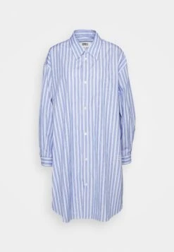 MM6 Maison Margiela Dress - Blousejurk - Blue/White -Ulla Popken Winkel c25a5f673d3347728fb087a37bf2a447