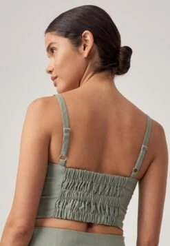 Ana Crop - Blouse - Sage Green -Ulla Popken Winkel c25b1a3a5a124202b728bb9afdbb68f4