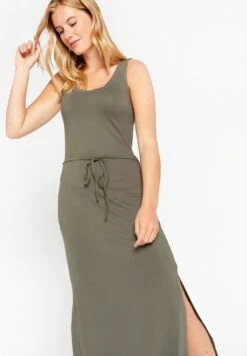 LOLALIZA With Open Back - Jerseyjurk - Khaki Faded -Ulla Popken Winkel c4b887d6ae694d3eafb8a6e80faa4728