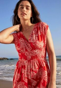 Next V Neck Standard - Jumpsuit - Red Paisley -Ulla Popken Winkel c52707b948da44a69ec4c94695b2edf1