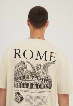 YOURTURN Rome Tee Unisex - T-Shirt Print - Mottled Light Brown -Ulla Popken Winkel c774f4903f4a4a26b535e119279a3abe