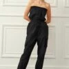 Next Cargo Strapless Standard - Jumpsuit - Stone Light Grey