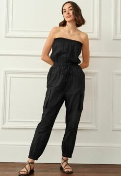 Next Cargo Strapless Standard - Jumpsuit - Stone Light Grey