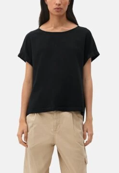 S.Oliver Kurzarm - T-Shirt Basic - Schwarz