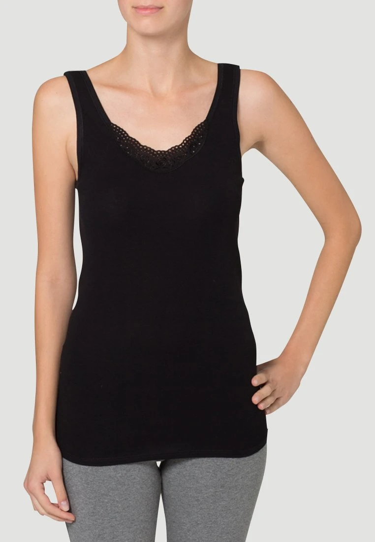 Schiesser Cotton Essentials 2 Pack - Hemd - Black 2 Schiesser Cotton Essentials 2 Pack - Hemd - Black - Afbeelding 2