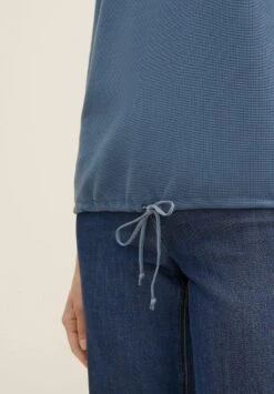 Tom Tailor Waffle Structure - Longsleeve - Stormy Sea Blue 11 Tom Tailor Waffle Structure - Longsleeve - Stormy Sea Blue -Ulla Popken Winkel cfd9dc622f86412686fe4d3226e46f88