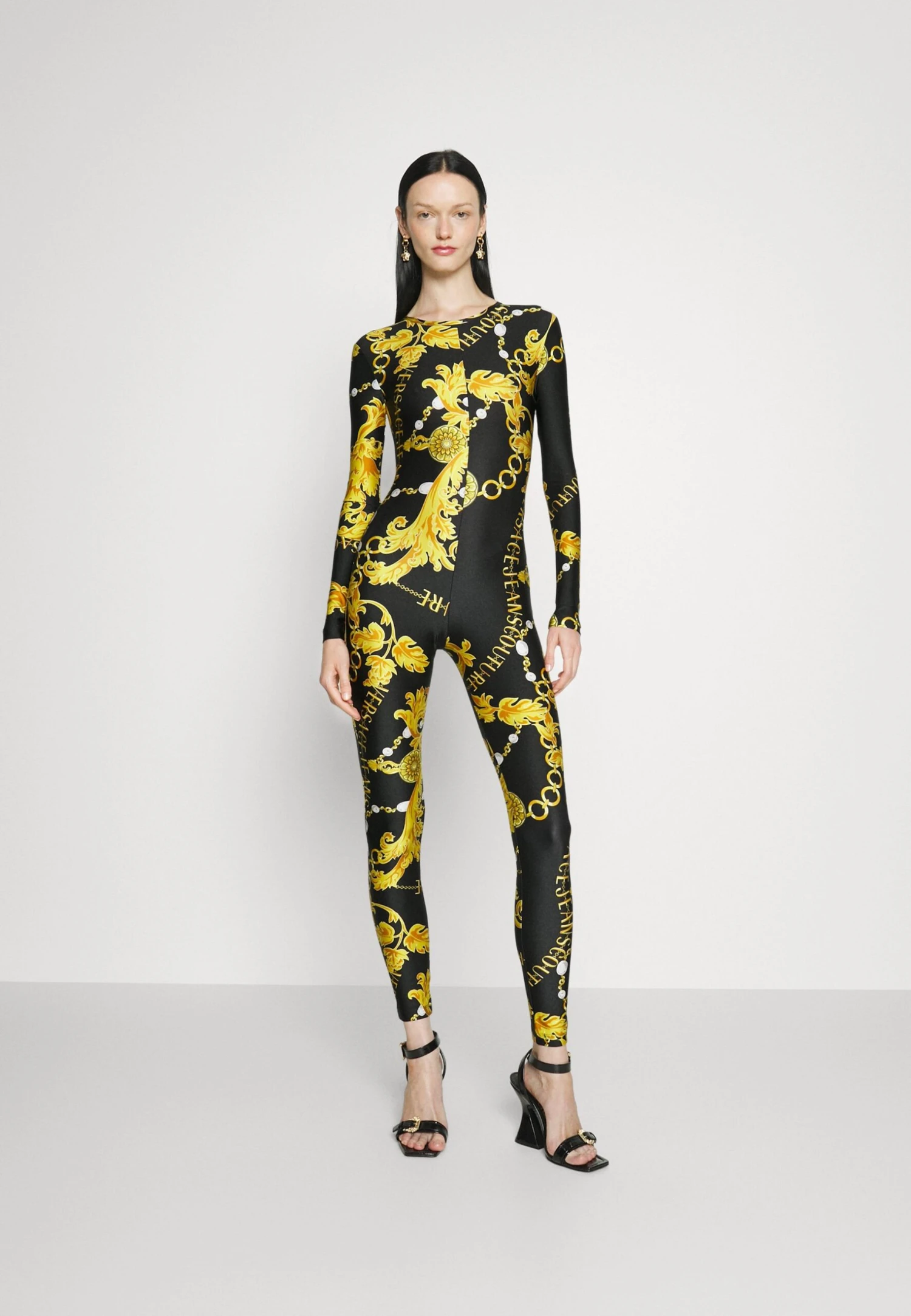 Lycra Chain Couture - Jumpsuit - Black/Gold 1 Lycra Chain Couture - Jumpsuit - Black/Gold