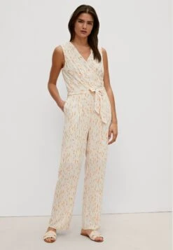 Comma Crêpestruktur - Jumpsuit - Aop Minimal Sand