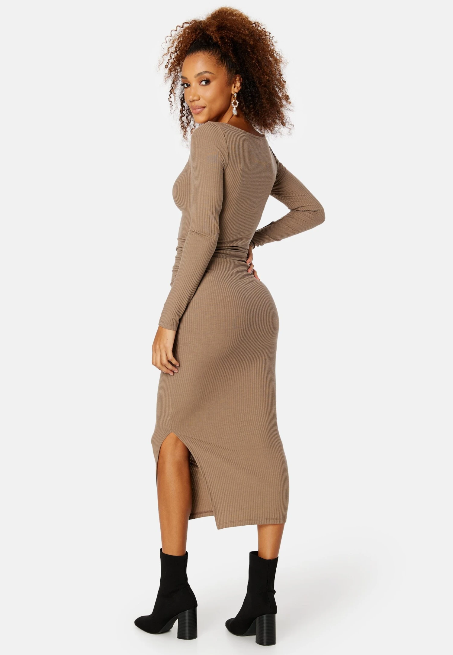 Minea - Jerseyjurk - Camel 2 Minea - Jerseyjurk - Camel - Afbeelding 2