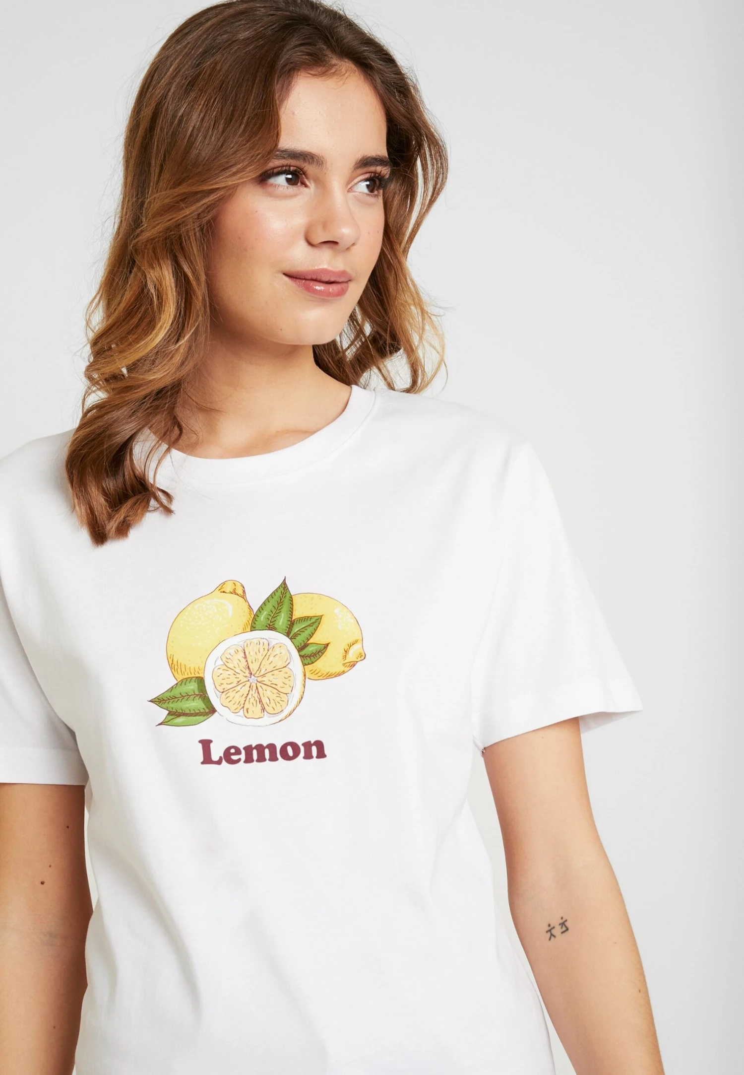 Mister Tee Ladies Lemon Tee - T-Shirt Print - White 4 Mister Tee Ladies Lemon Tee - T-Shirt Print - White - Afbeelding 4