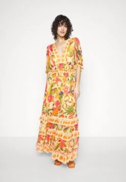 Farm Rio Rio Tapestry Dress - Maxi-Jurk - Rio Tapestry Yellow -Ulla Popken Winkel da23790dcbf7495095087c2c6e0caec9