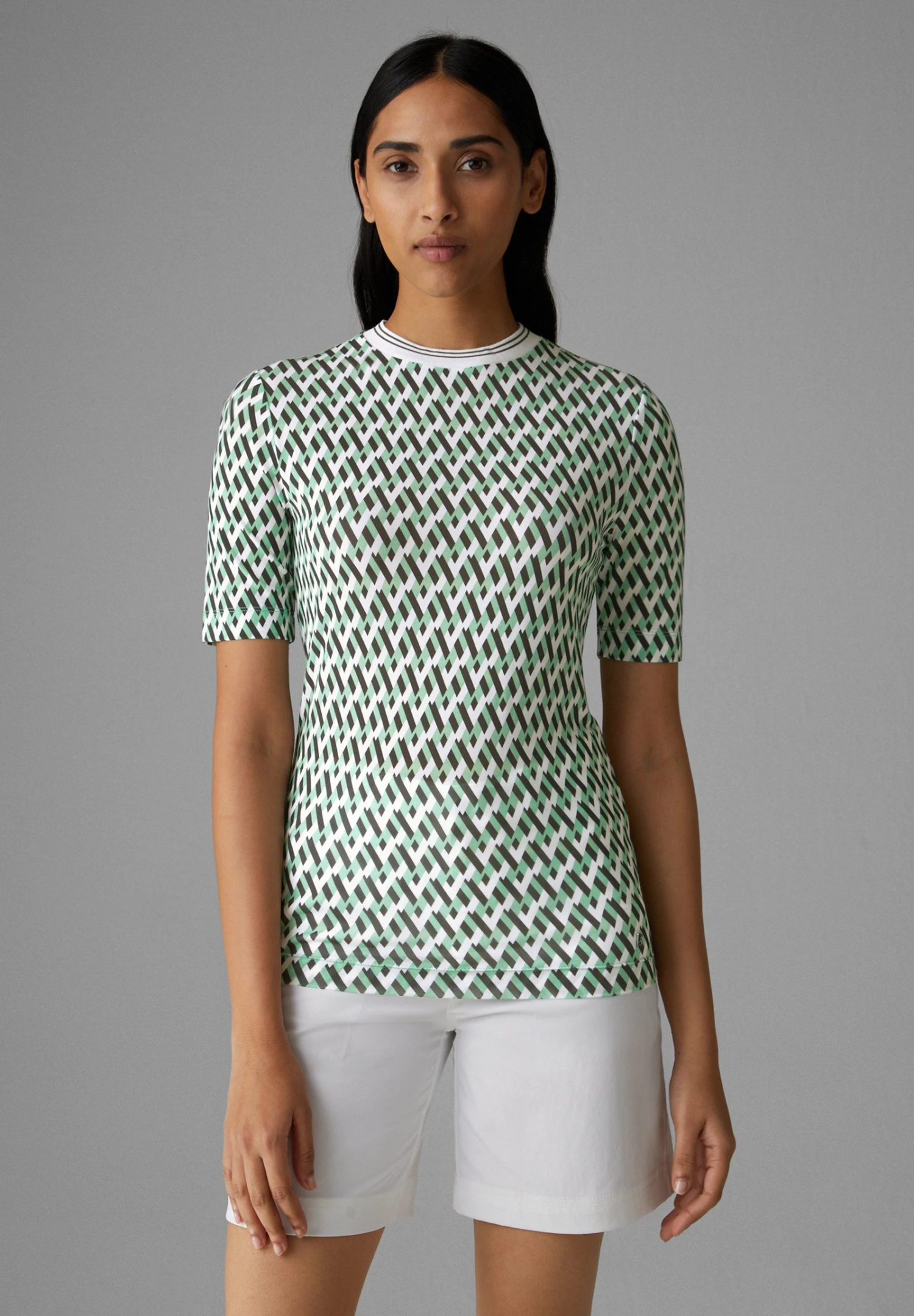 Bogner Alene - T-Shirt Print - Grün Weiß 1 Bogner Alene - T-Shirt Print - Grün Weiß