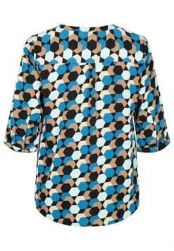 Zizzi Mit 3/4-Ärmeln - Blouse - Geometric Aop -Ulla Popken Winkel ddb97282e9514ec485e84f1764b60986