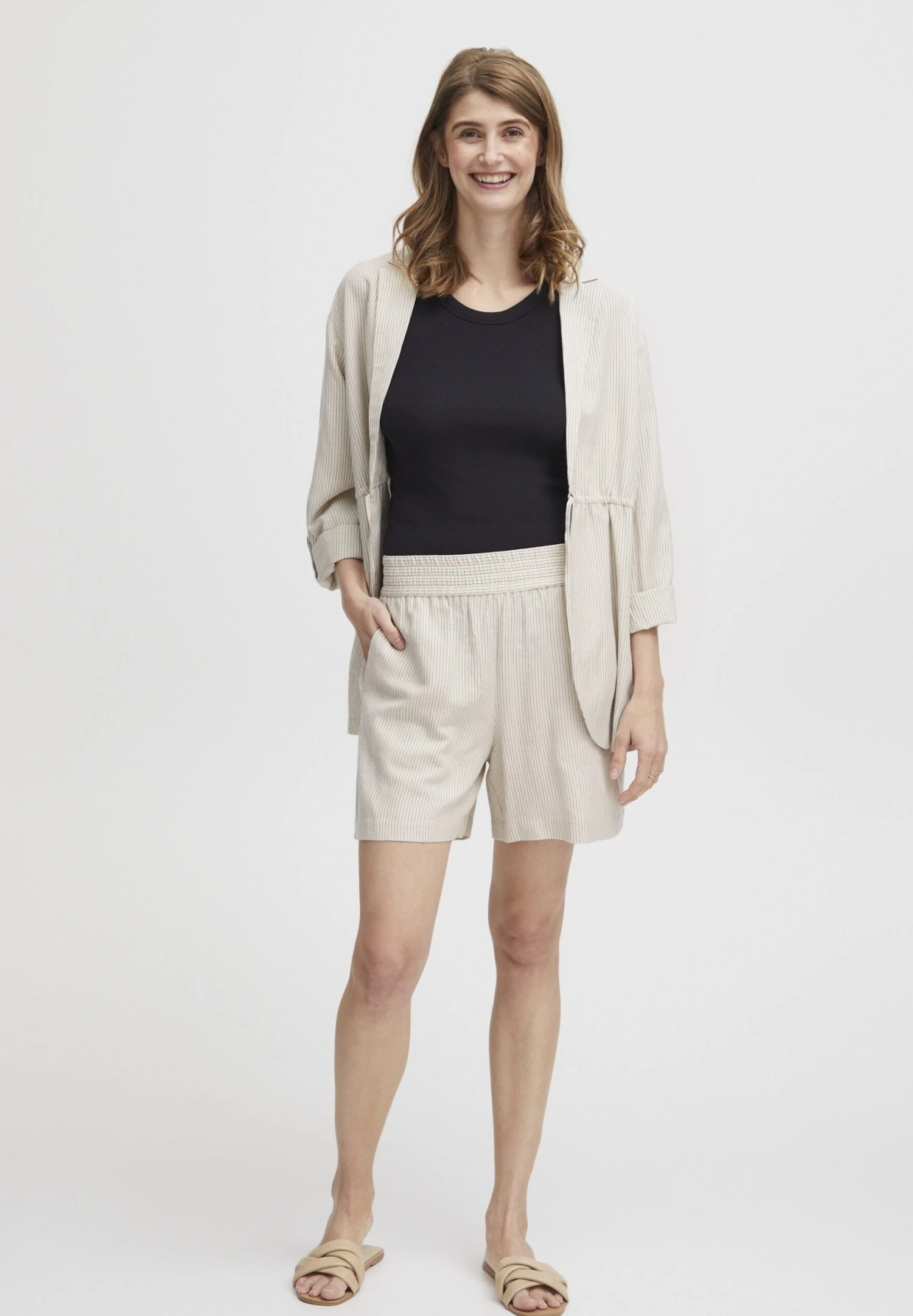 Fransa Frlin Sho - Shorts - Birch Mix 2 Fransa Frlin Sho - Shorts - Birch Mix - Afbeelding 2