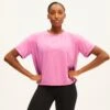 Armedangels Claaudi Claaudi - T-Shirt Basic - Raspberry Pink Bright Lime