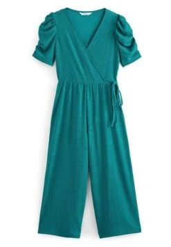 Next V-Neck Short Sleeve Petite - Jumpsuit - Teal Blue -Ulla Popken Winkel e93c2c56eafe476ab8242514969e2371