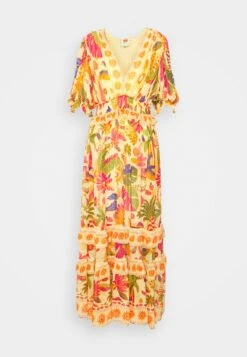 Farm Rio Rio Tapestry Dress - Maxi-Jurk - Rio Tapestry Yellow -Ulla Popken Winkel e96ff90d743e4af398724927149e462c