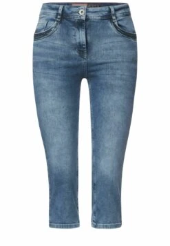 Cecil Capri - Jeansshort - Authentic Mid Blue Wash -Ulla Popken Winkel ec6adf9766b74273b4f1462a8065fe1c