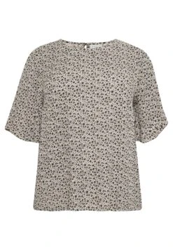 Kcerina - Blouse - Sand /Black Petit Flower Prin -Ulla Popken Winkel ed179350d3754e8484ffd982e3d43ef9
